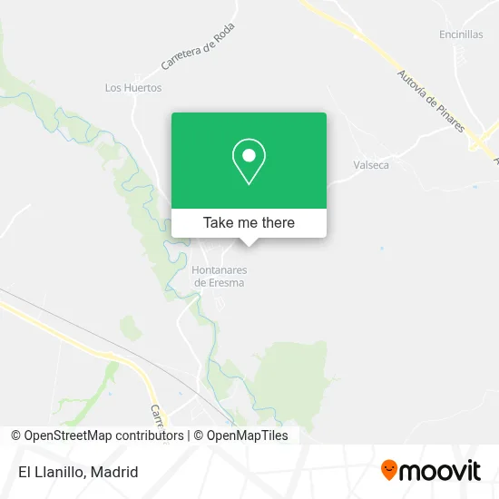 El Llanillo map