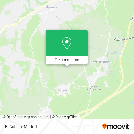 El Cubillo map