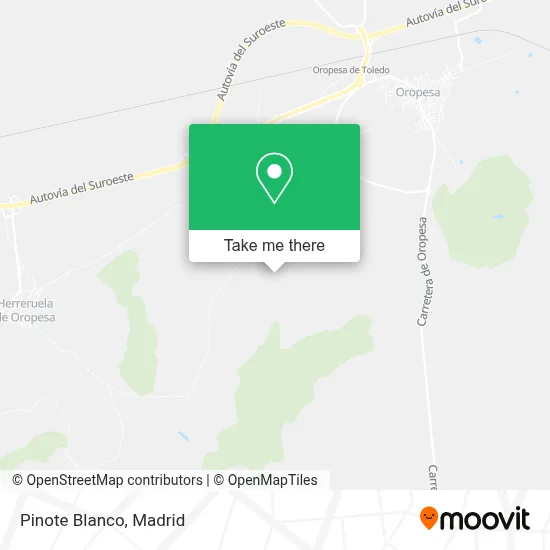 Pinote Blanco map