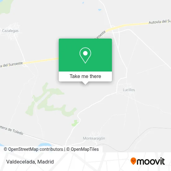 Valdecelada map