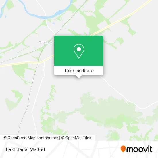 La Colada map