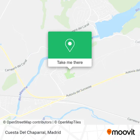 Cuesta Del Chaparral map