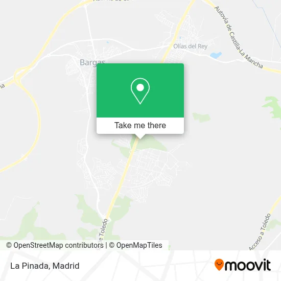La Pinada map