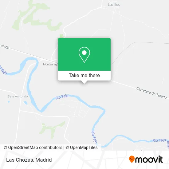 Las Chozas map