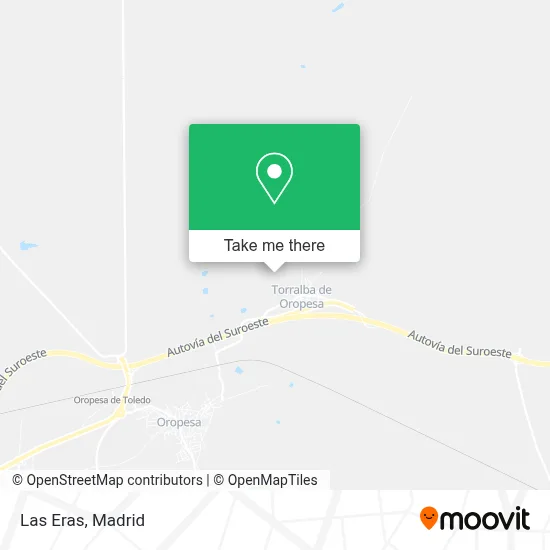 Las Eras map