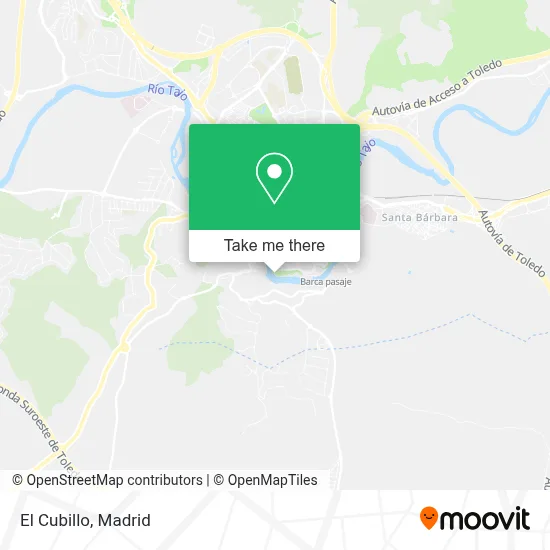 El Cubillo map