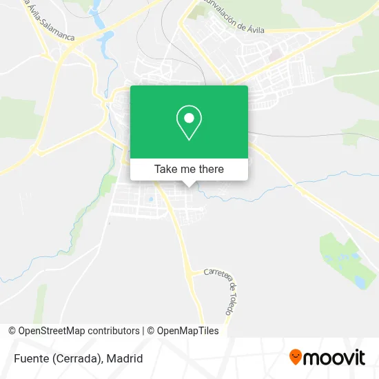 Fuente (Cerrada) map