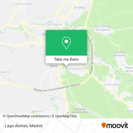 Lago Alonso map