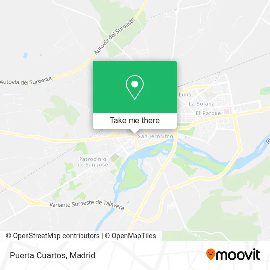 Puerta Cuartos map