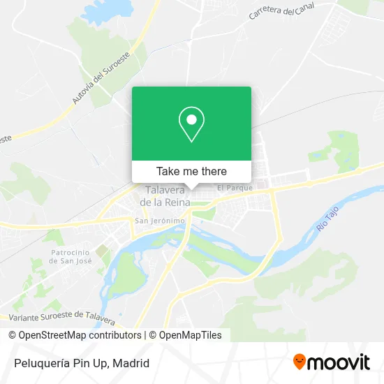 Peluquería Pin Up map