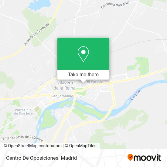 Centro De Oposiciones map