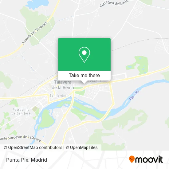 Punta Pie map