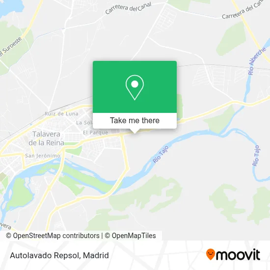 Autolavado Repsol map