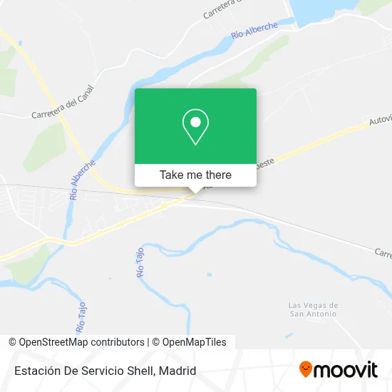 Estación De Servicio Shell map