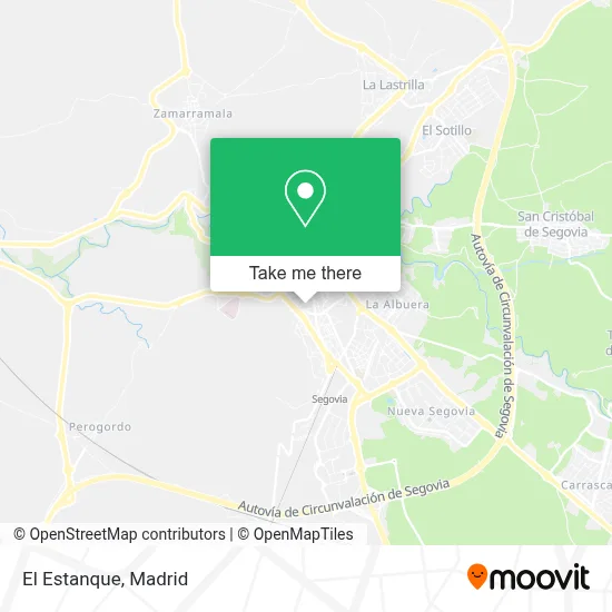 El Estanque map