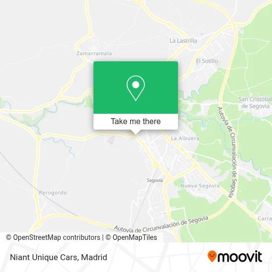 Niant Unique Cars map