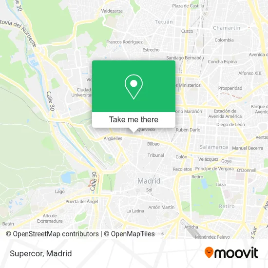 Supercor map