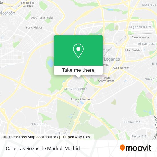 mapa Calle Las Rozas de Madrid
