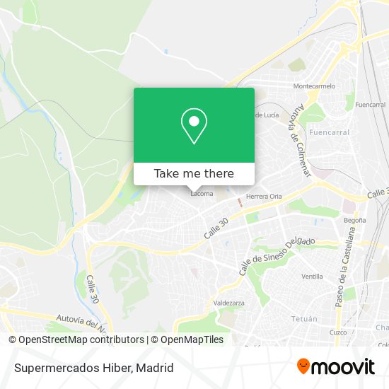 Supermercados Hiber map