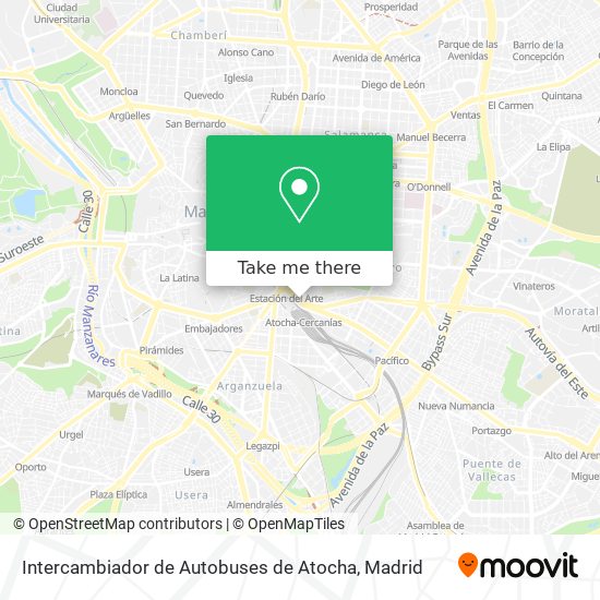 mapa Intercambiador de Autobuses de Atocha