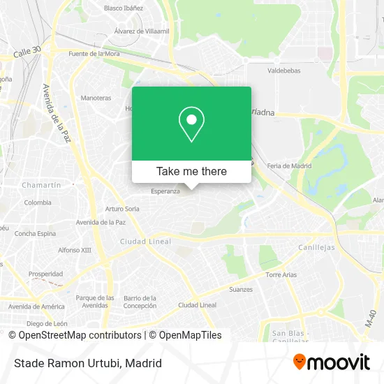 Stade Ramon Urtubi map