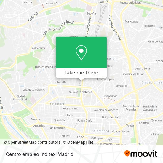 Centro empleo Inditex map