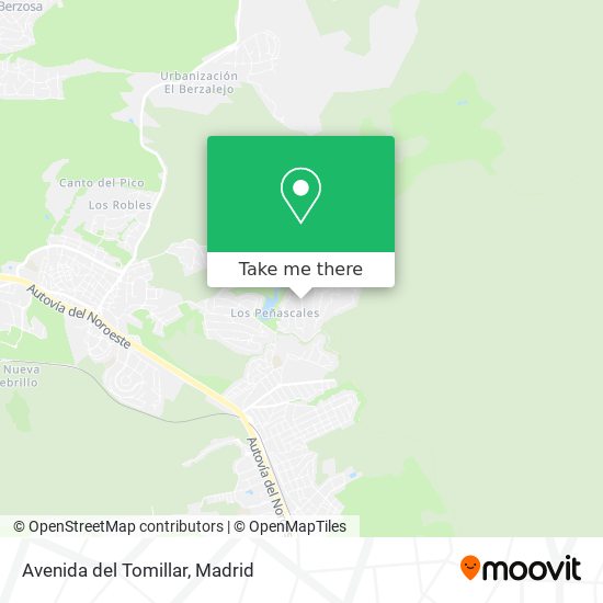 mapa Avenida del Tomillar