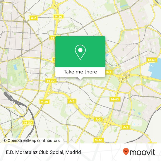 mapa E.D. Moratalaz Club Social