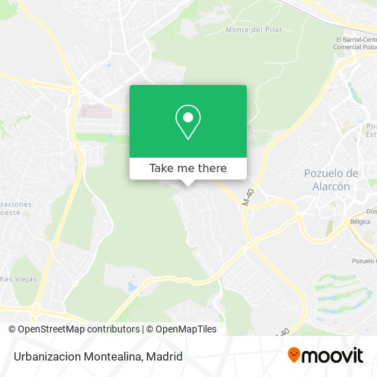 Urbanizacion Montealina map