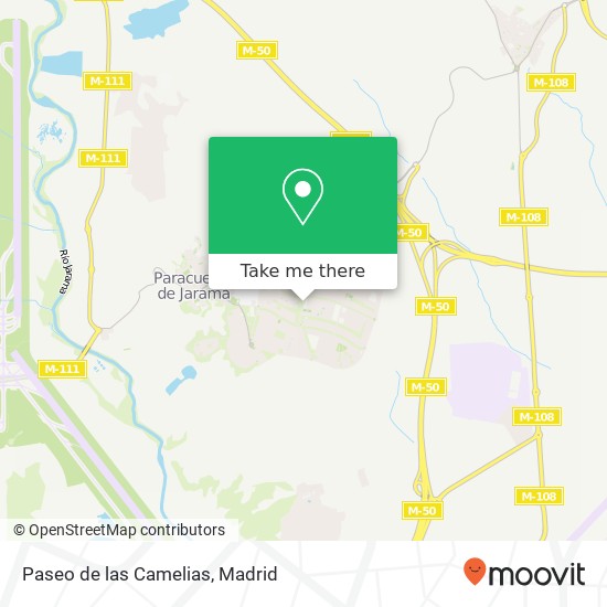 Paseo de las Camelias map