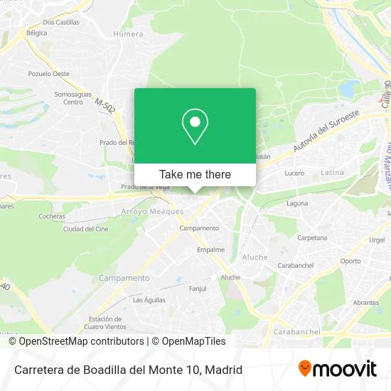 Carretera de Boadilla del Monte 10 map