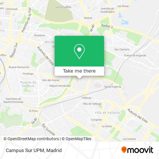 Campus Sur UPM map