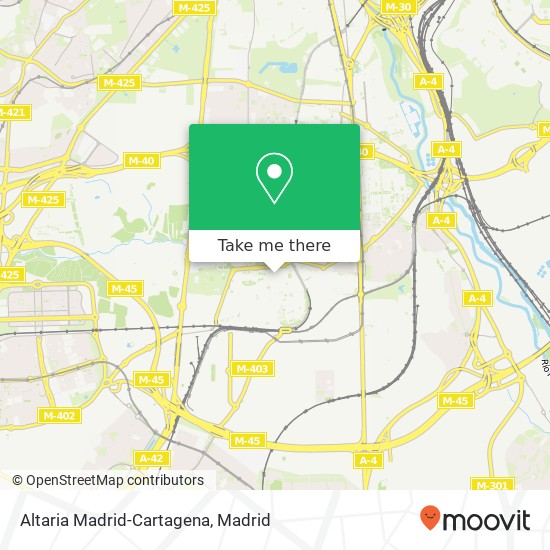 Altaria Madrid-Cartagena map