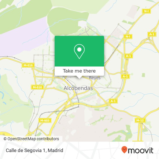 mapa Calle de Segovia 1