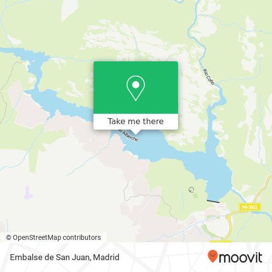 mapa Embalse de San Juan