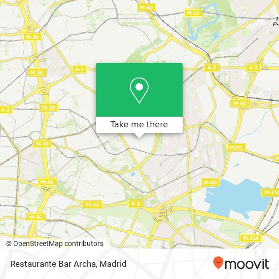 mapa Restaurante Bar Archa