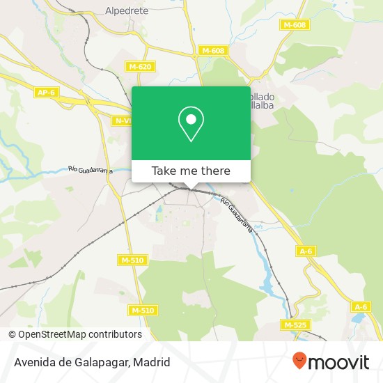 mapa Avenida de Galapagar