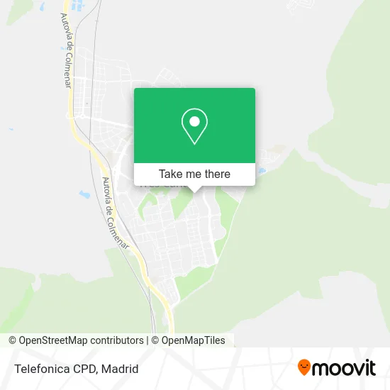 Telefonica CPD map