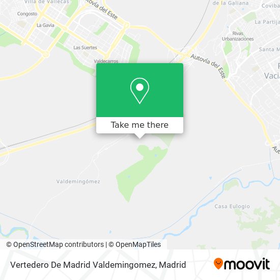 Vertedero De Madrid Valdemingomez map
