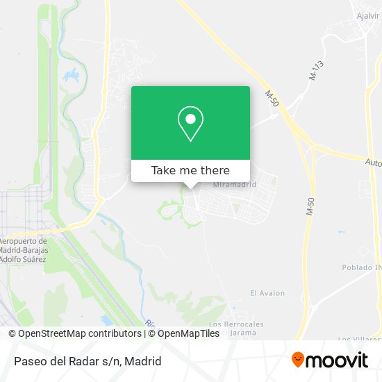 Paseo del Radar s/n map