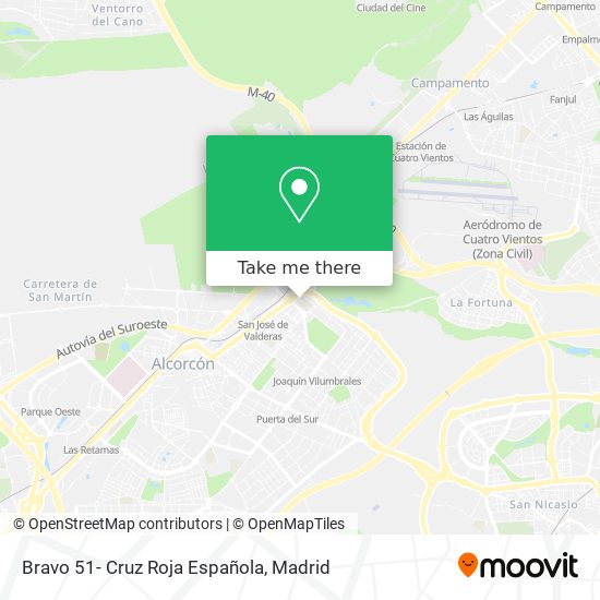 Bravo 51- Cruz Roja Española map