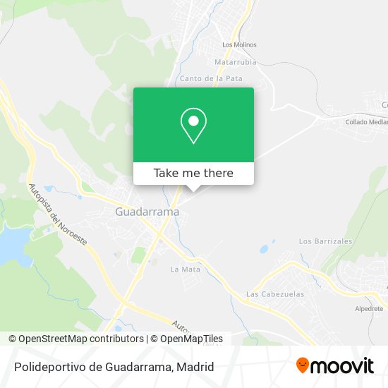Polideportivo de Guadarrama map