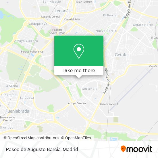 Paseo de Augusto Barcia map
