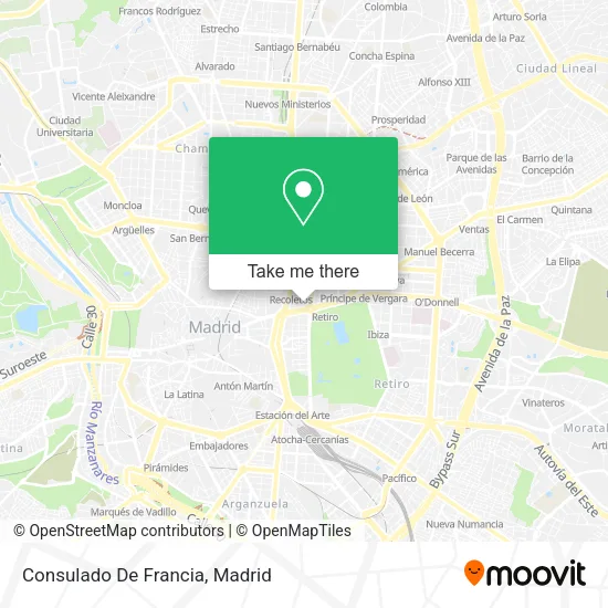 mapa Consulado De Francia