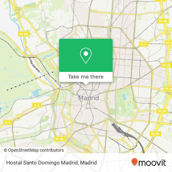 Hostal Santo Domingo Madrid map