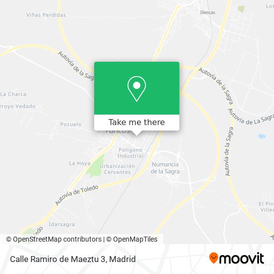 mapa Calle Ramiro de Maeztu 3