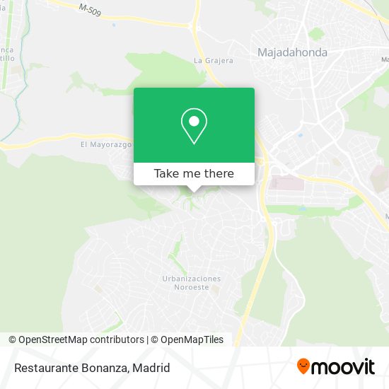mapa Restaurante Bonanza