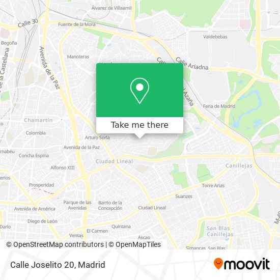 Calle Joselito 20 map