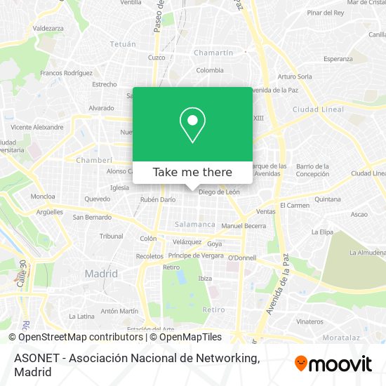 ASONET - Asociación Nacional de Networking map