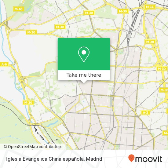 mapa Iglesia Evangelica China española